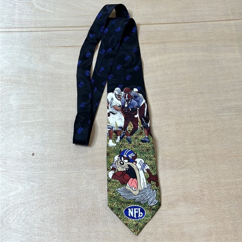 NFL Vintage Silk Tie Tasmanian Devil